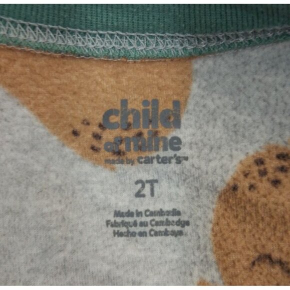 Carters Just One You Footed Pajamas 2T Lot of 3 Moose Red Plaid Sleeper - Picture 4 of 16